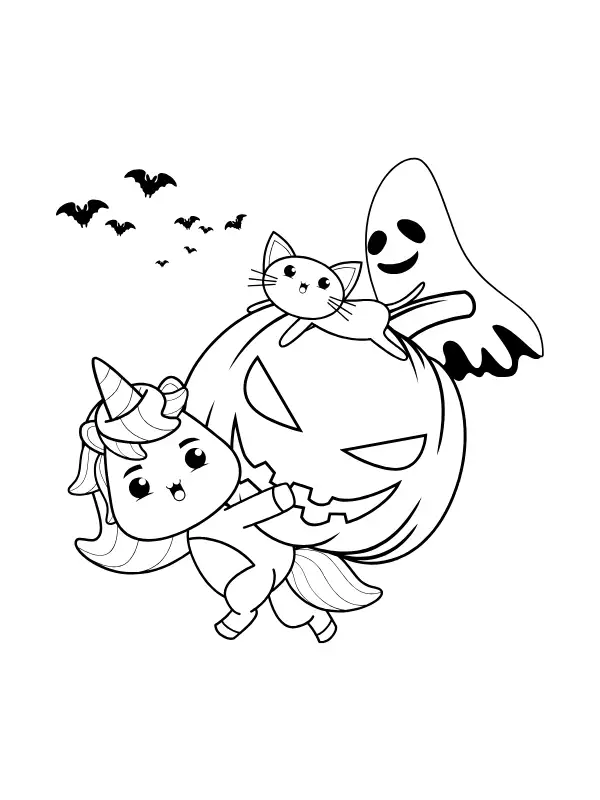 hình ảnh quả bí ngô halloween cute