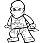 tranh tô màu Ninjago siêu ngầu cho bé