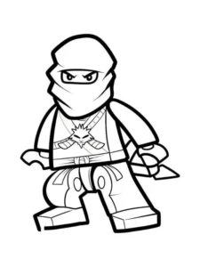 tranh tô màu Ninjago siêu ngầu cho bé