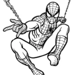 tranh tô màu Spider Man