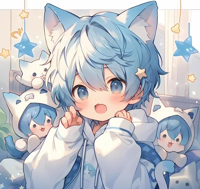 ảnh anime cute nam làm avatar