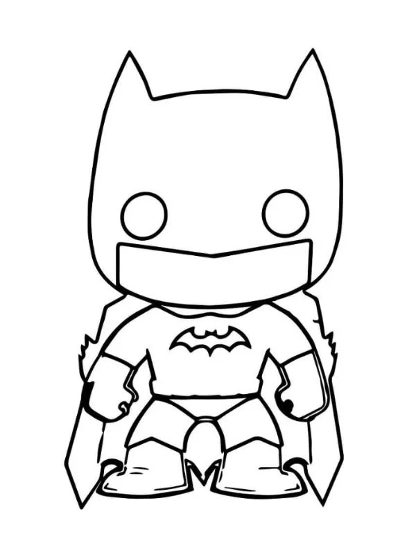 tô màu batman chibi đáng yêu cute