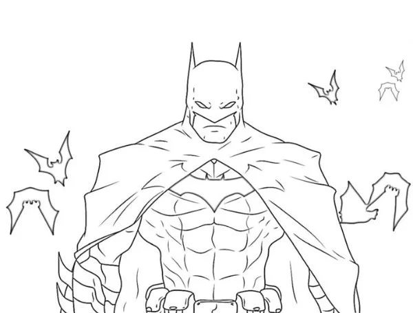 tranh tô màu batman phù hợp mọi bé