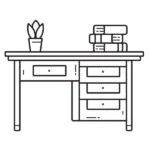 tranh tô màu cái bàn đẹp nhất dành cho bé tập tô