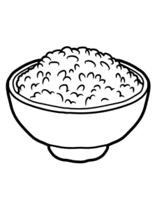 Tranh tô màu cái bát giúp bé khám phá món ăn quen thuộc