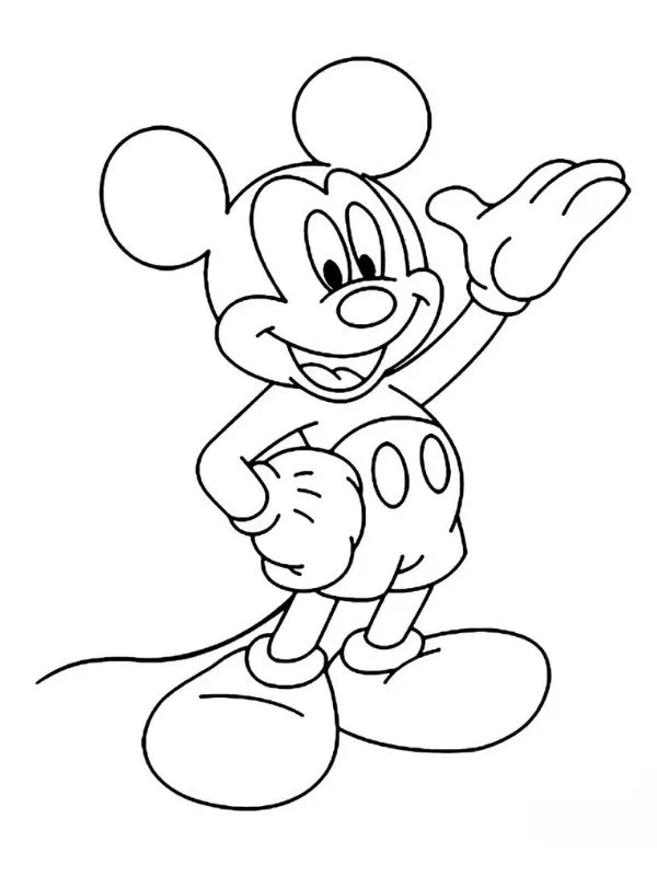 tô màu mickey mouse dành cho bé tập tô