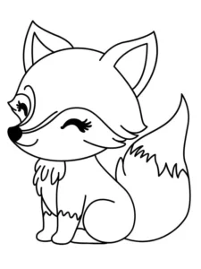 Tổng hợp tranh tô màu con cáo dễ thương