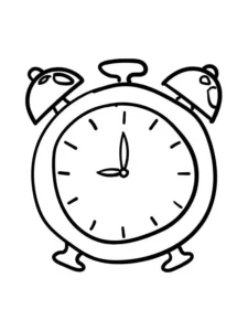 tranh tô màu đồng hồ cho bé phát triển trí sáng tạo