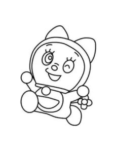 tranh tô màu Doremi cho bé thỏa sức sáng tạo