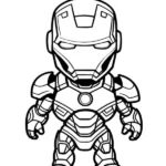 tranh tô màu iron man cực chất cho bé yêu