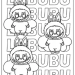 Hình tô màu Labubu cute