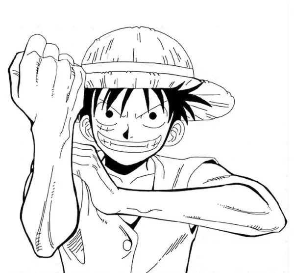 luffy tô màu cực kì dễ dàng