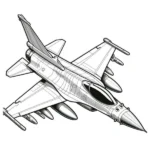 tô màu máy bay chiến đấu dễ nhất cho bé yêu