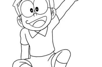 Khám phá bộ 99+ tranh tô màu Nobita cho bé yêu thích Doremon
