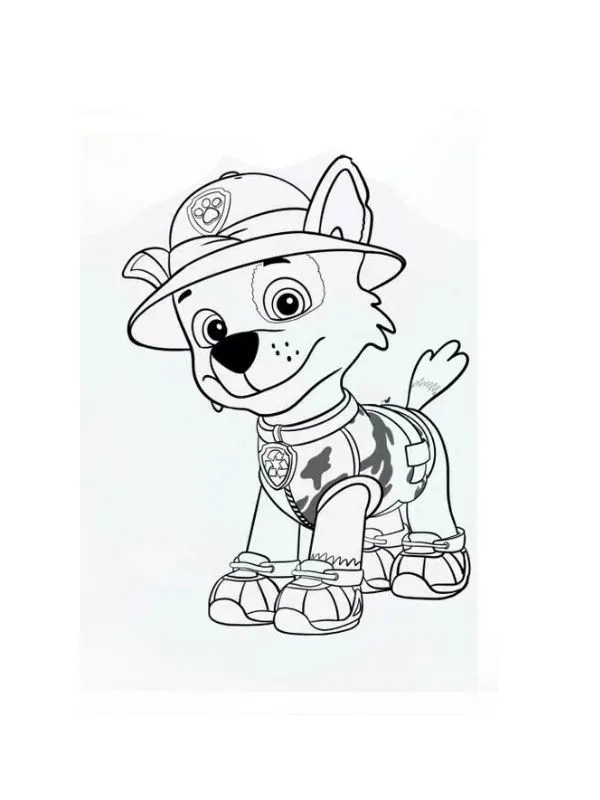 tranh tô màu paw patrol đáng yêu