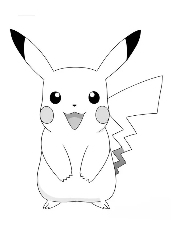 tranh tô màu pikachu đẹp