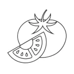 Tranh tô màu quả cà chua cute cho bé thỏa sức sáng tạo