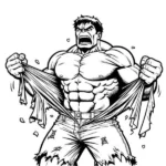 tranh tô màu siêu nhân Hulk giúp bé học hỏi màu sắc