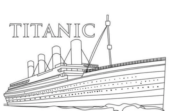 tàu titanic tô màu đẹp mắt