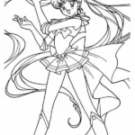 hình tô màu thủy thủ mặt trăng