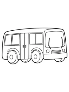 tranh tô màu xe buýt cho bé vừa chơi vừa học