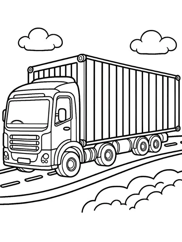 tranh container tô màu sáng tạo