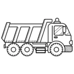 tranh tô màu xe tải sinh động, xe ô tô đẹp nhất