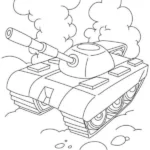 tranh tô màu xe tăng đẹp phù hợp cho mọi lứa tuổi
