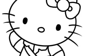 Tuyển tập 139+ tranh tô màu Hello Kitty cute cho trẻ em
