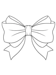 tranh tô màu cái nơ buộc tỉ mỉ