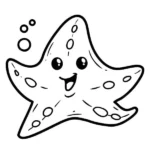 sao biển tô màu đang chạy