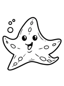 sao biển tô màu đang chạy