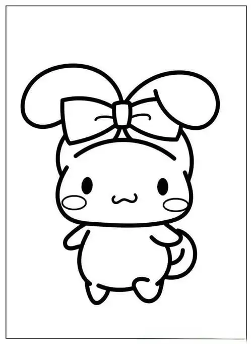 tranh tô màu cinnamoroll siêu dễ thương