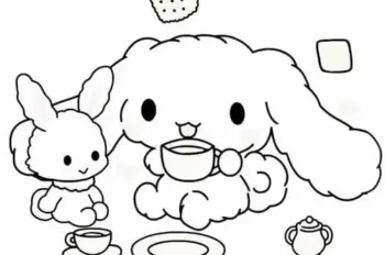 90+ mẫu tranh tô màu Cinnamoroll hoạt hình cute cho bé gái