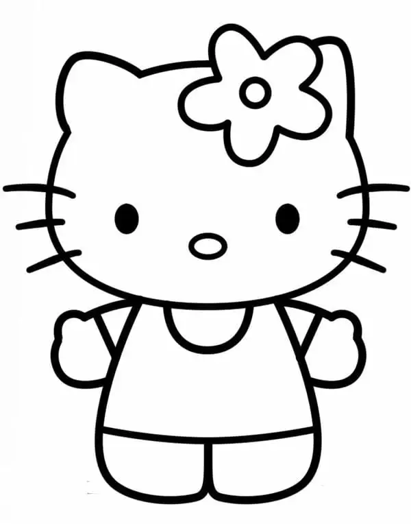 tô màu hello kitty dễ thương đáng yêu