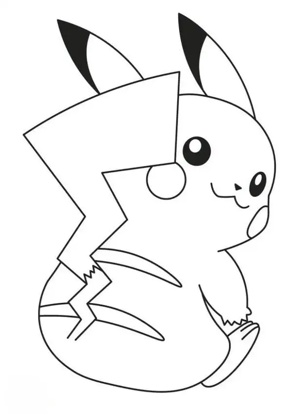 tô màu pokemon huyền thoại ngồi cute