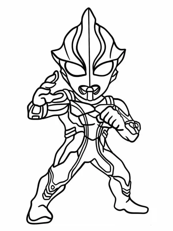 tô màu ultraman chibi