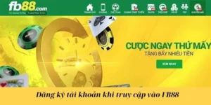 Đăng ký tài khoản khi truy cập vào FB88
