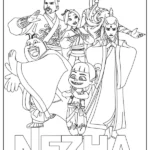 Tranh tô màu Na Tra cho trẻ em