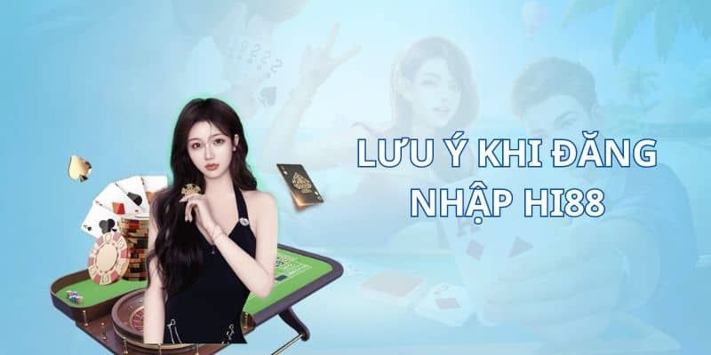 Những lưu ý cần nhớ trước khi thực hiện đăng nhập Hi88