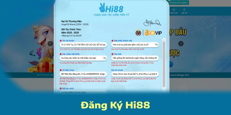 Hướng dẫn đăng ký Hi88 đơn giản cho người mới