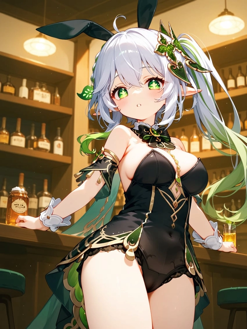 nahida cosplay hentai cô nàng pha chế