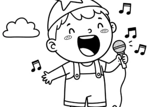 180+ tranh tô màu ca sĩ, hình vẽ bé làm ca sĩ đáng yêu nhất