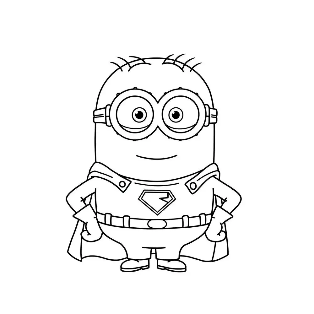 tranh tô màu minion dễ tô 