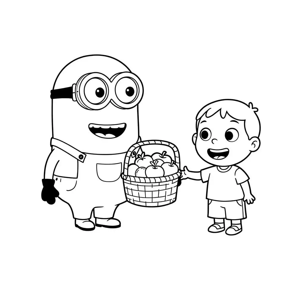 tranh tô màu minion mới nhất 