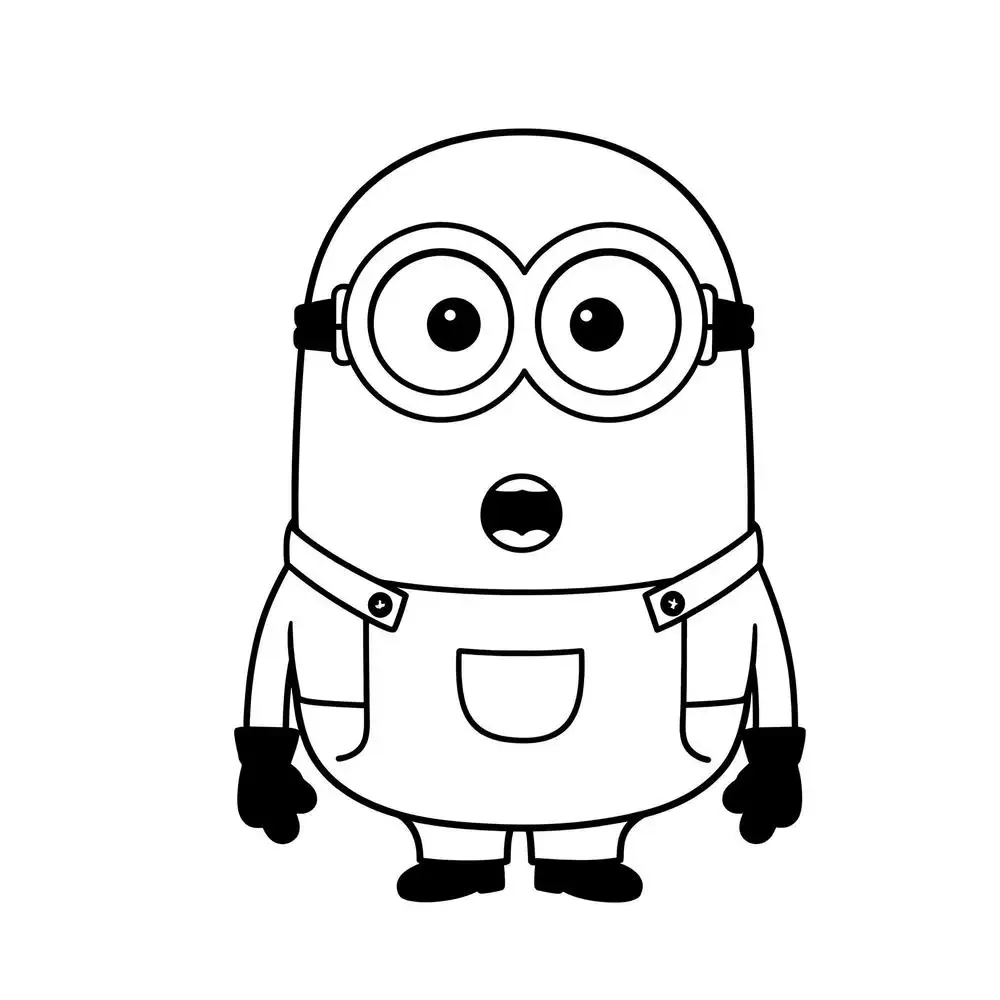 tranh tô màu minion cực chất 