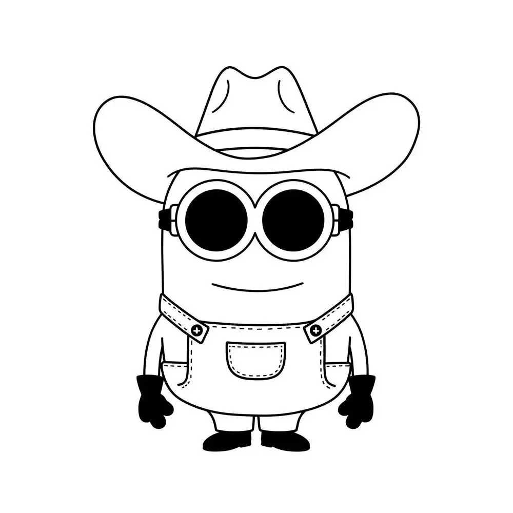 hình tô màu minion ngầu