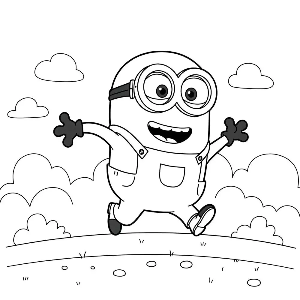 hình tô màu minion ngộ nghĩnh 