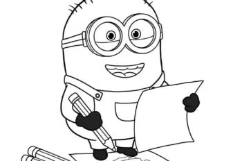 250+ mẫu tranh tô màu Minion ngộ nghĩnh cho bé tập tô màu