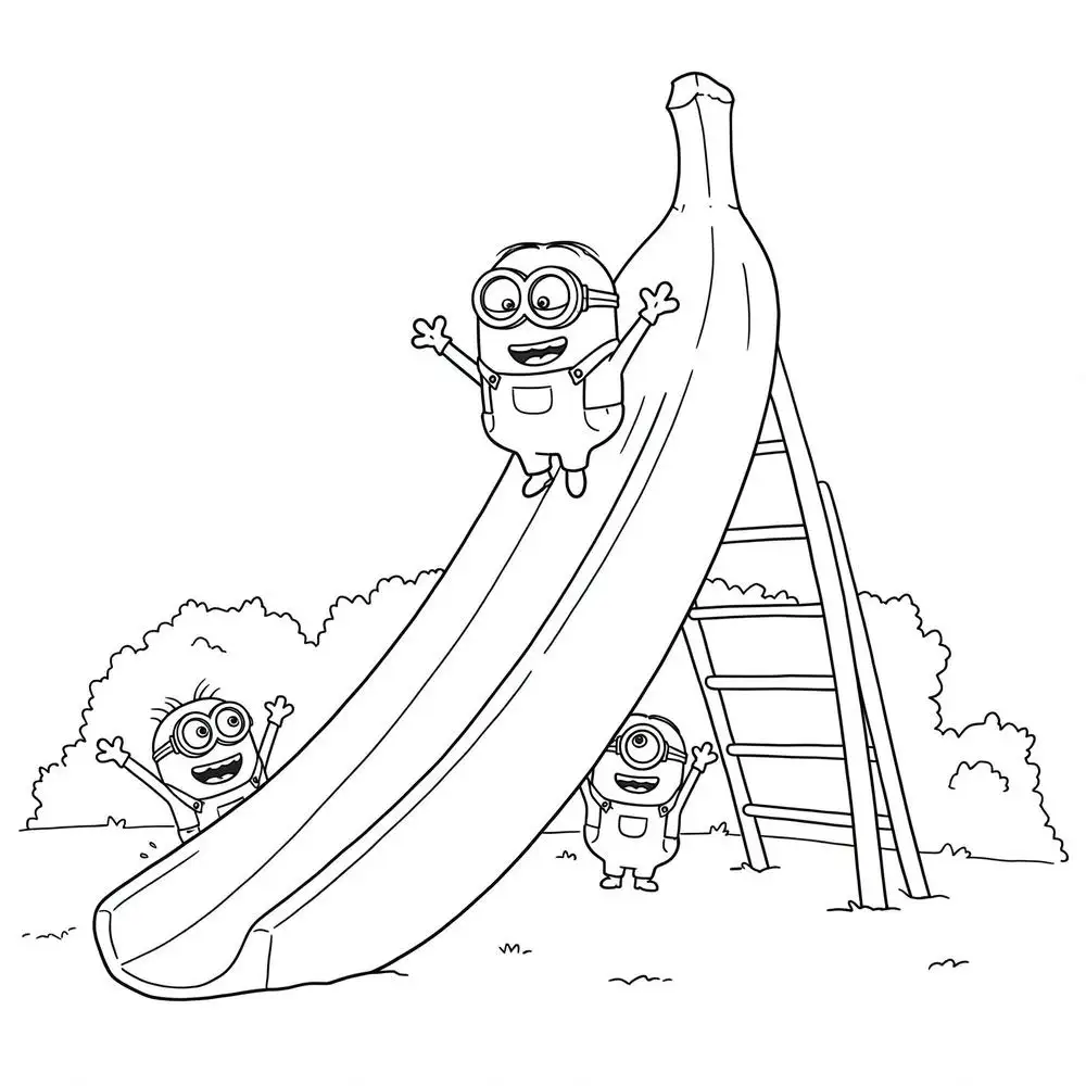 tô màu minions cho trẻ nhỏ 